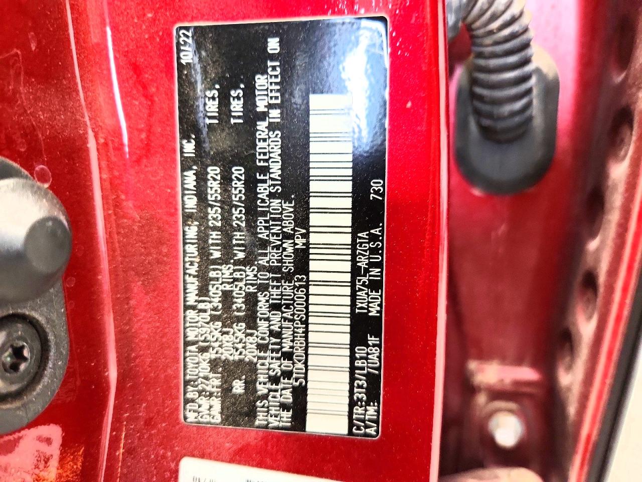 2023 TOYOTA HIGHLANDER LIMITED photo 12