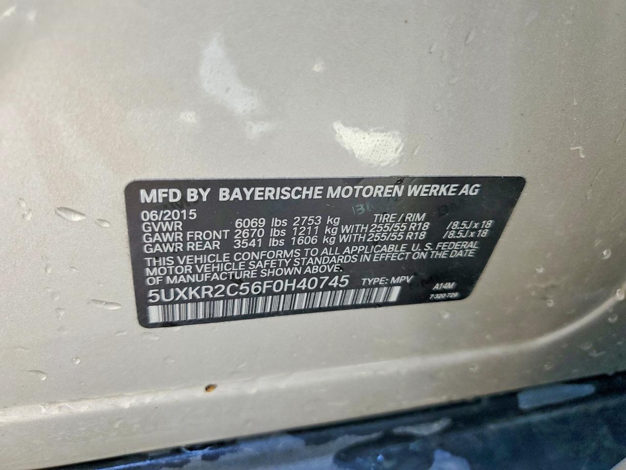 2015 BMW X5 SDRIVE35I photo 27