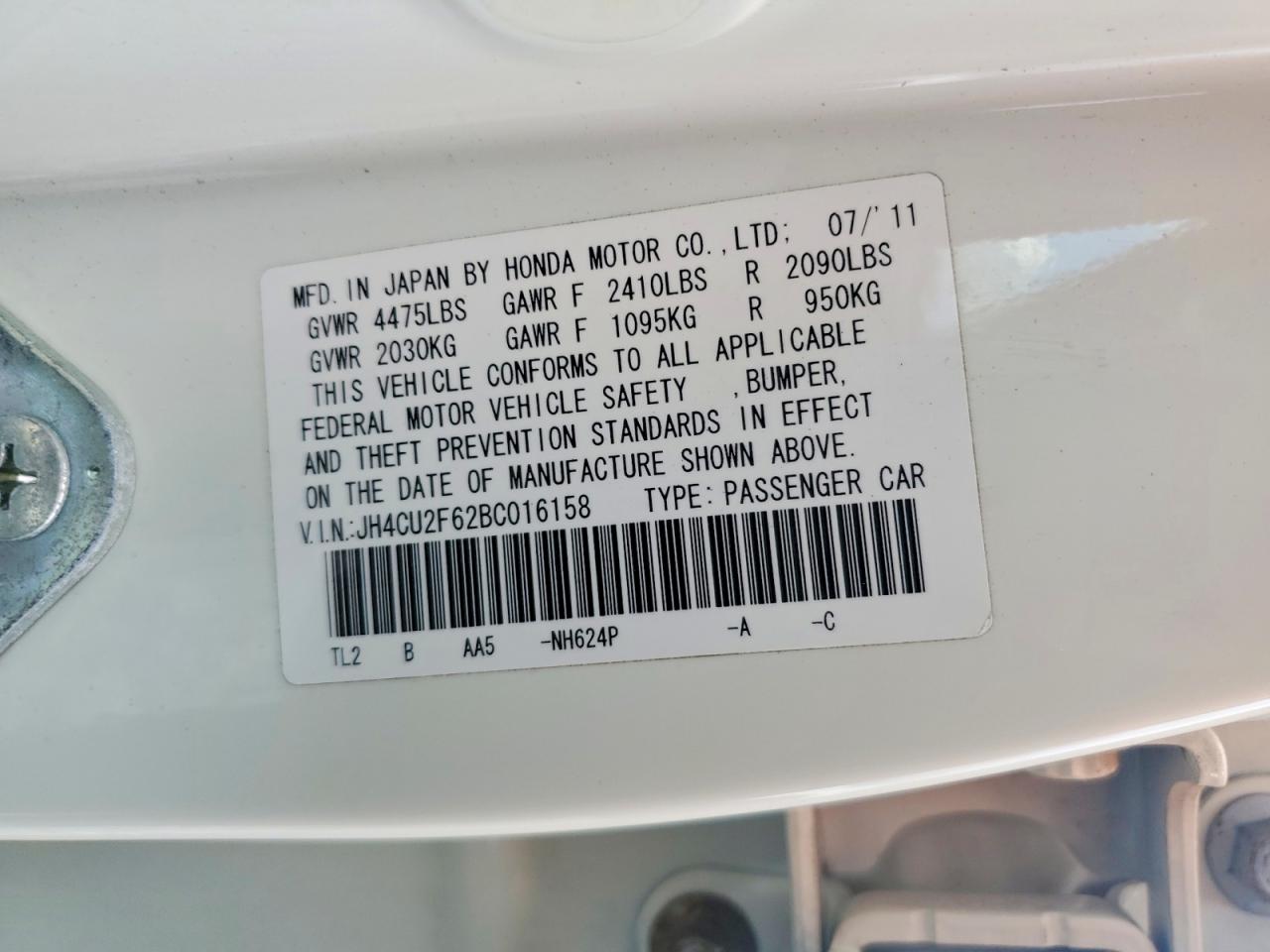 2011 ACURA TSX photo 12