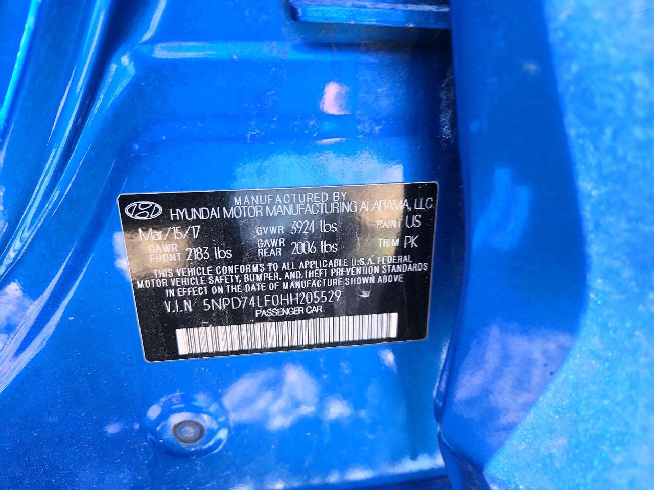 2017 HYUNDAI ELANTRA SE photo 23