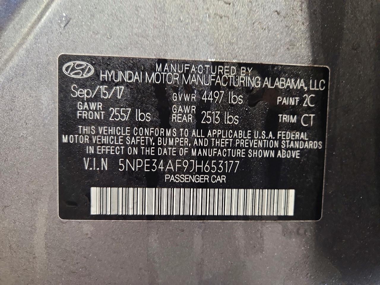 2018 HYUNDAI SONATA SPORT photo 23