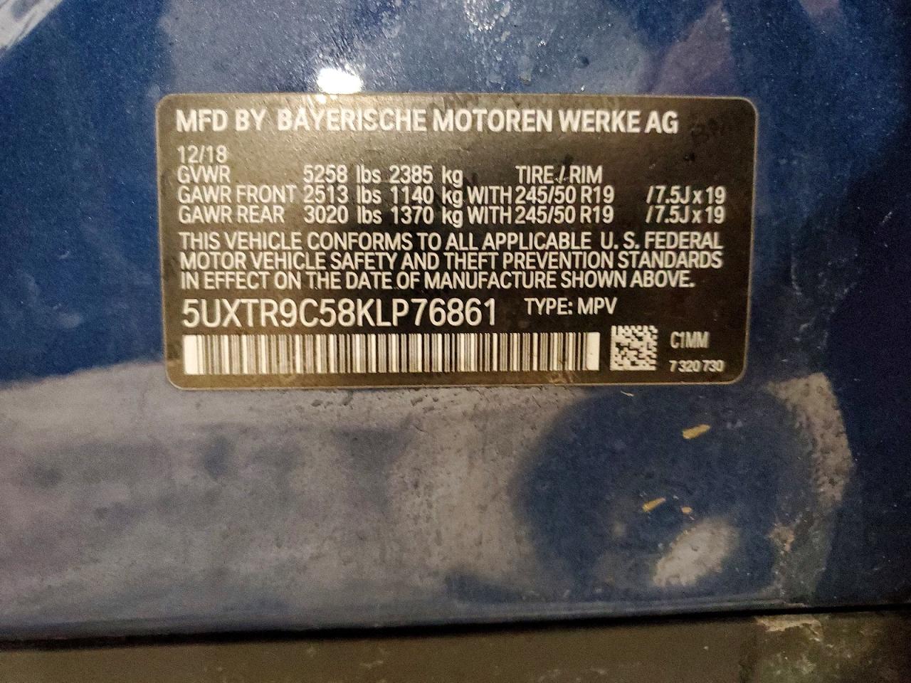 2019 BMW X3 XDRIVE30I photo 37