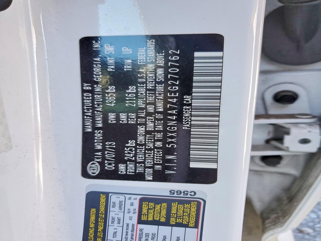 2014 KIA OPTIMA EX photo 34