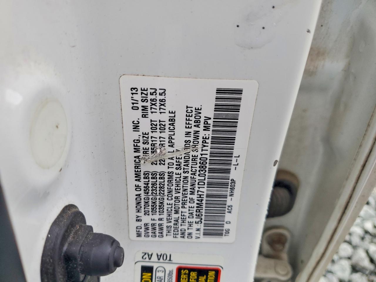 2013 HONDA CR-V EXL photo 25