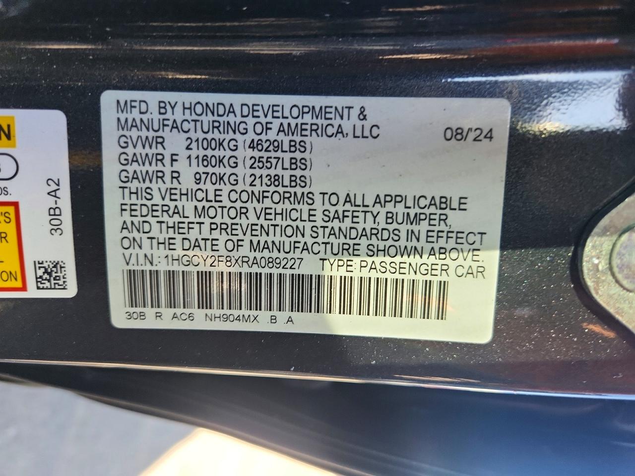 2024 HONDA ACCORD TOURING HYBRID photo 23