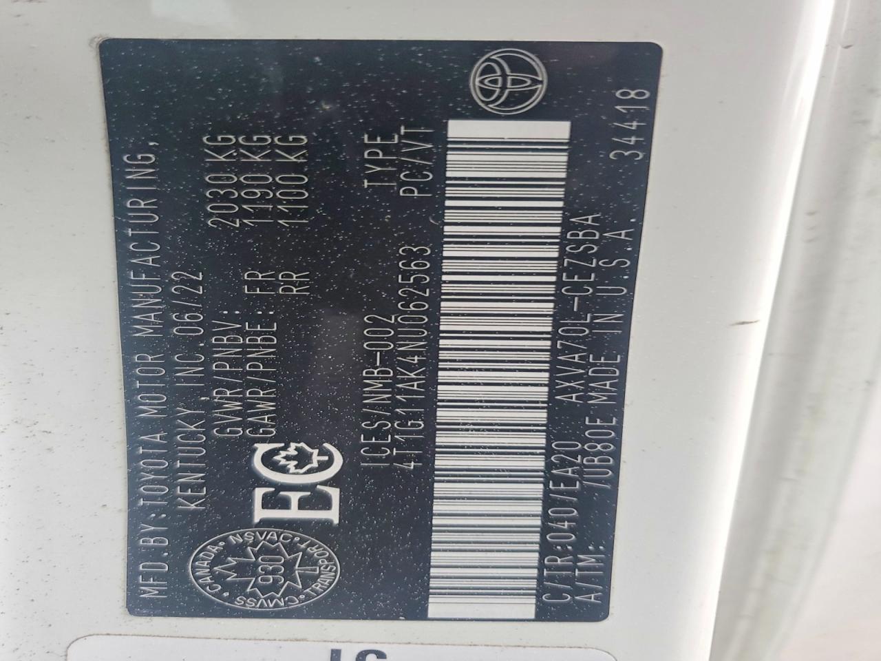 2022 TOYOTA CAMRY SE photo 37