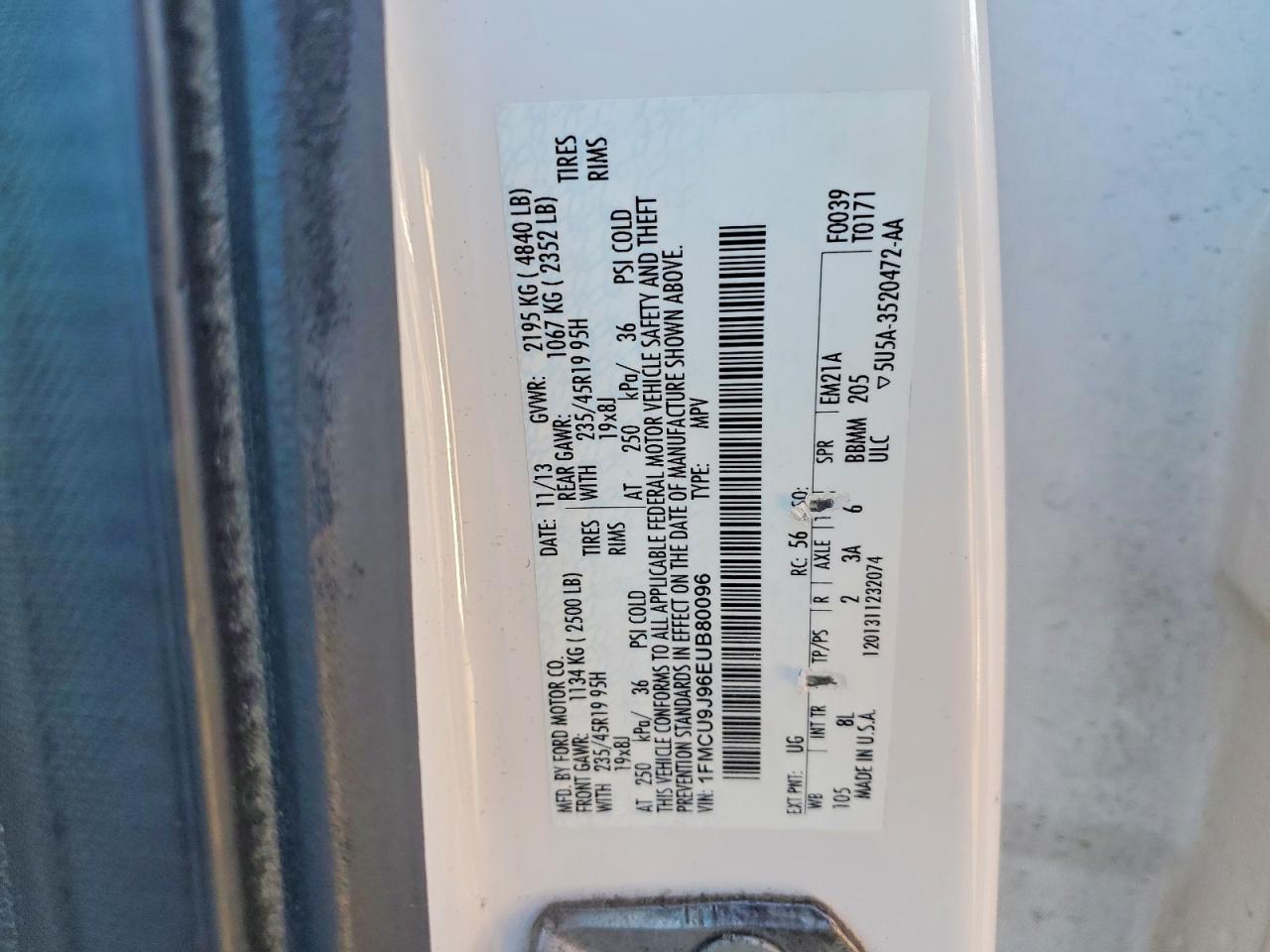 2014 FORD ESCAPE TITANIUM photo 25