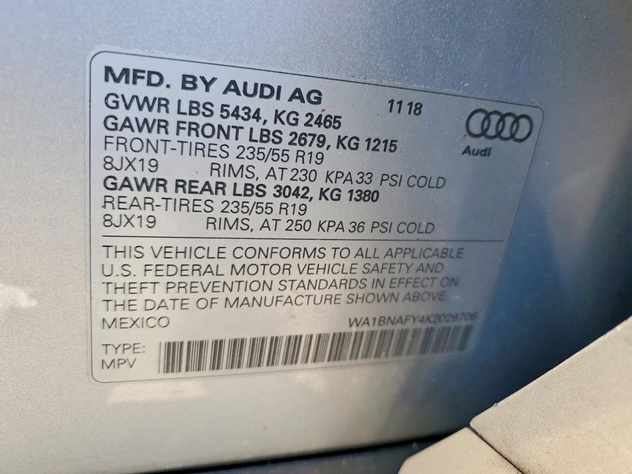 2019 AUDI Q5 PREMIUM PLUS photo 37