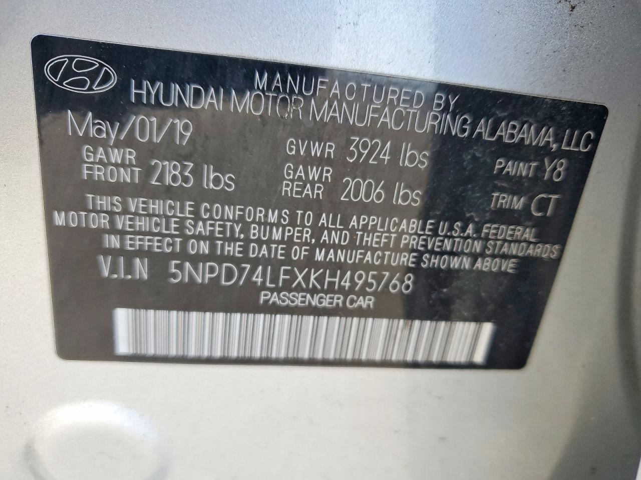 2019 HYUNDAI ELANTRA SE photo 37
