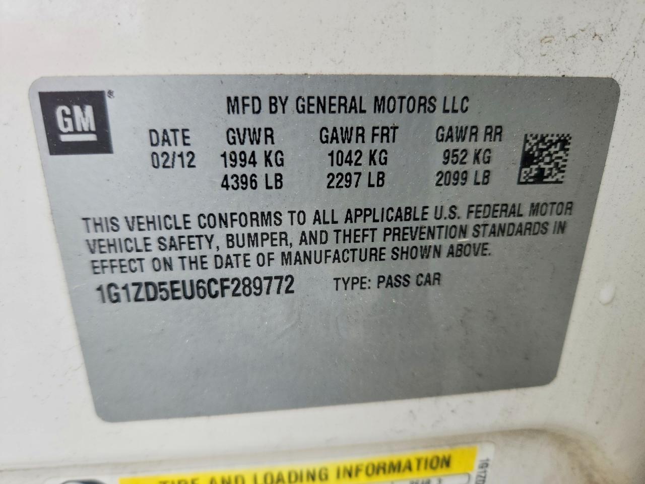 2012 CHEVROLET MALIBU 2LT photo 25