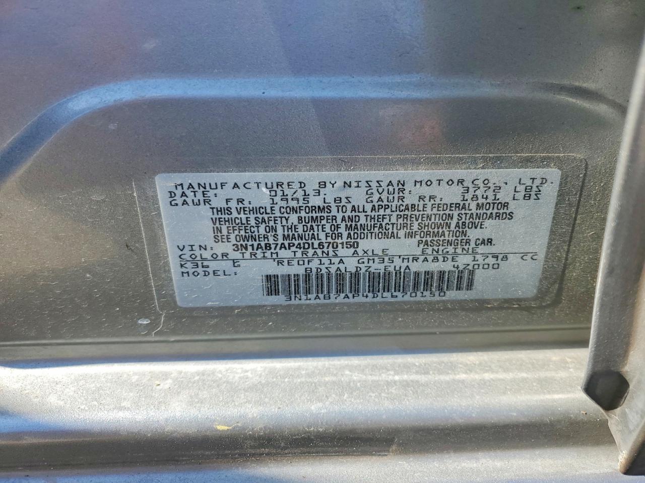 2013 NISSAN SENTRA S photo 23