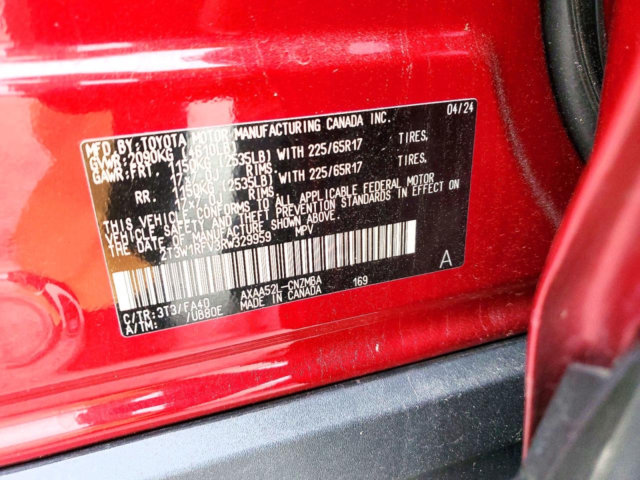 2024 TOYOTA RAV4 XLE photo 13