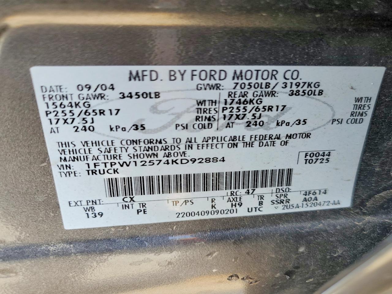 2004 FORD F150 SUPERCREW photo 23