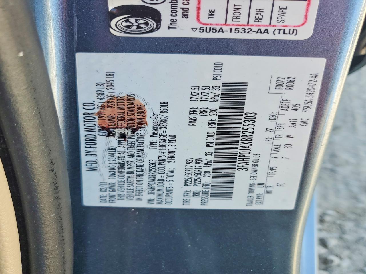 2011 FORD FUSION SEL photo 23