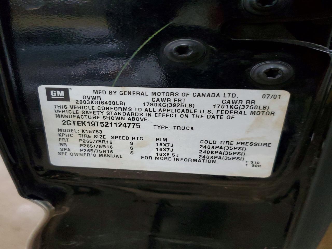2002 GMC NEW SIERRA K1500 photo 23