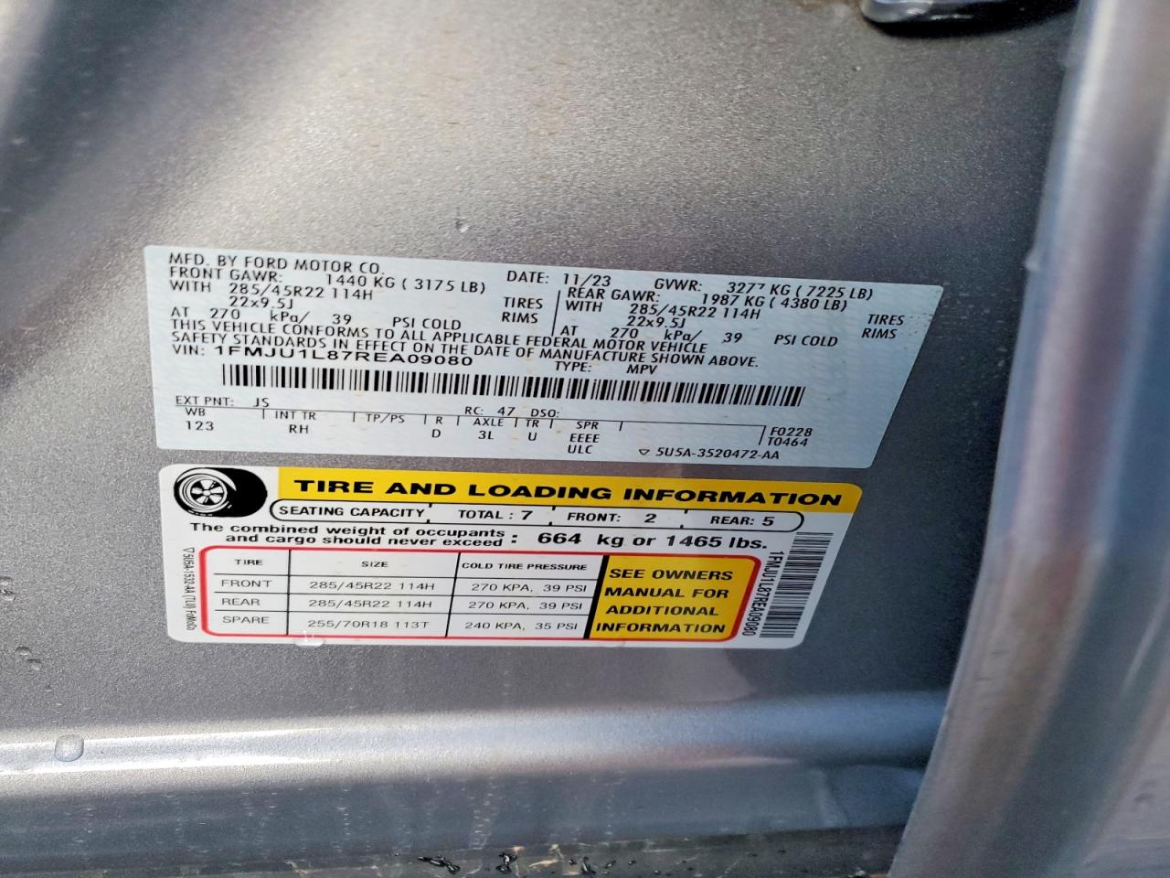 2024 FORD EXPEDITION PLATINUM photo 13