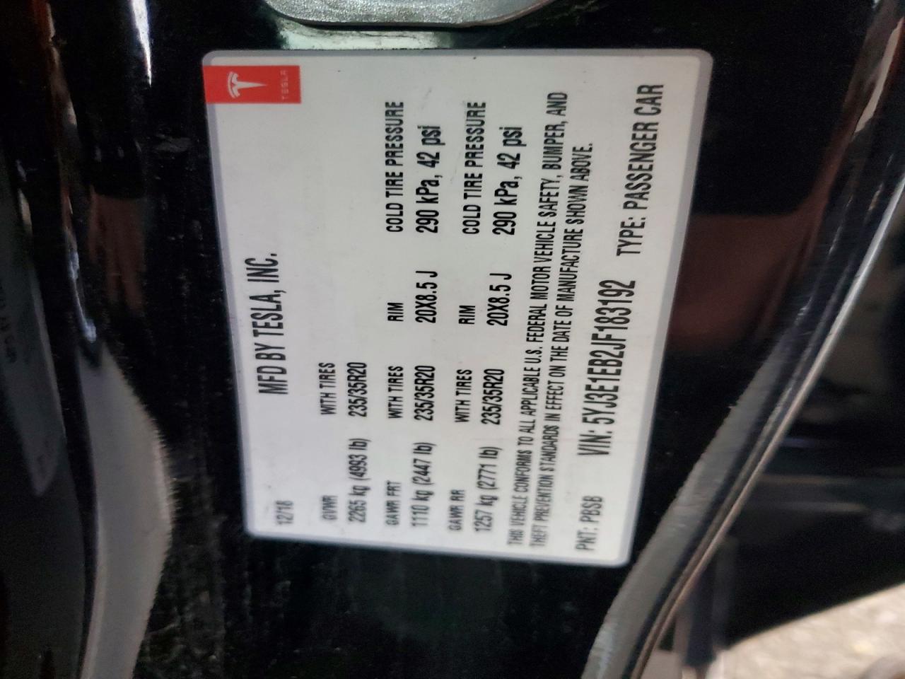 2018 TESLA MODEL 3 photo 23