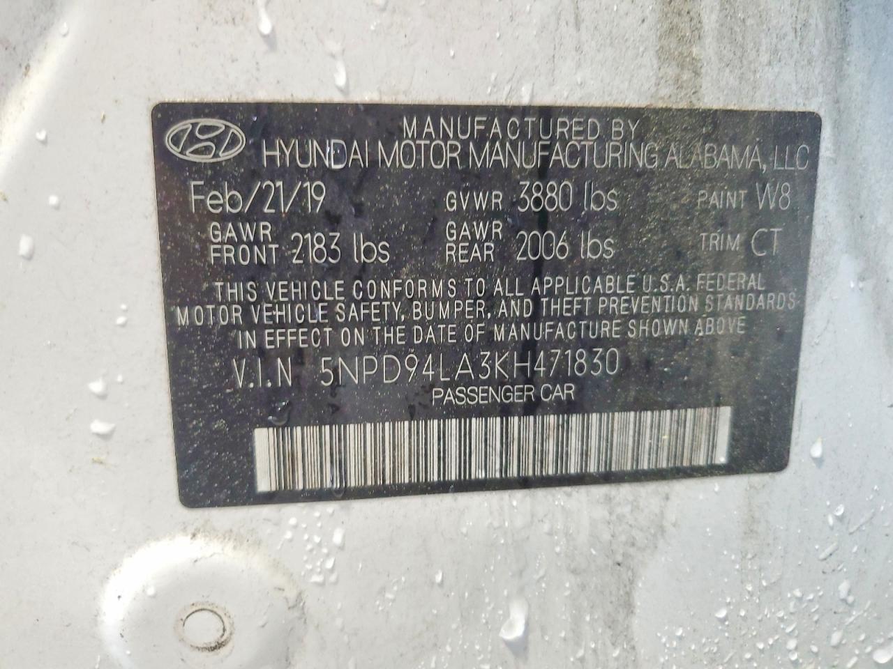 2019 HYUNDAI ELANTRA ECO photo 34