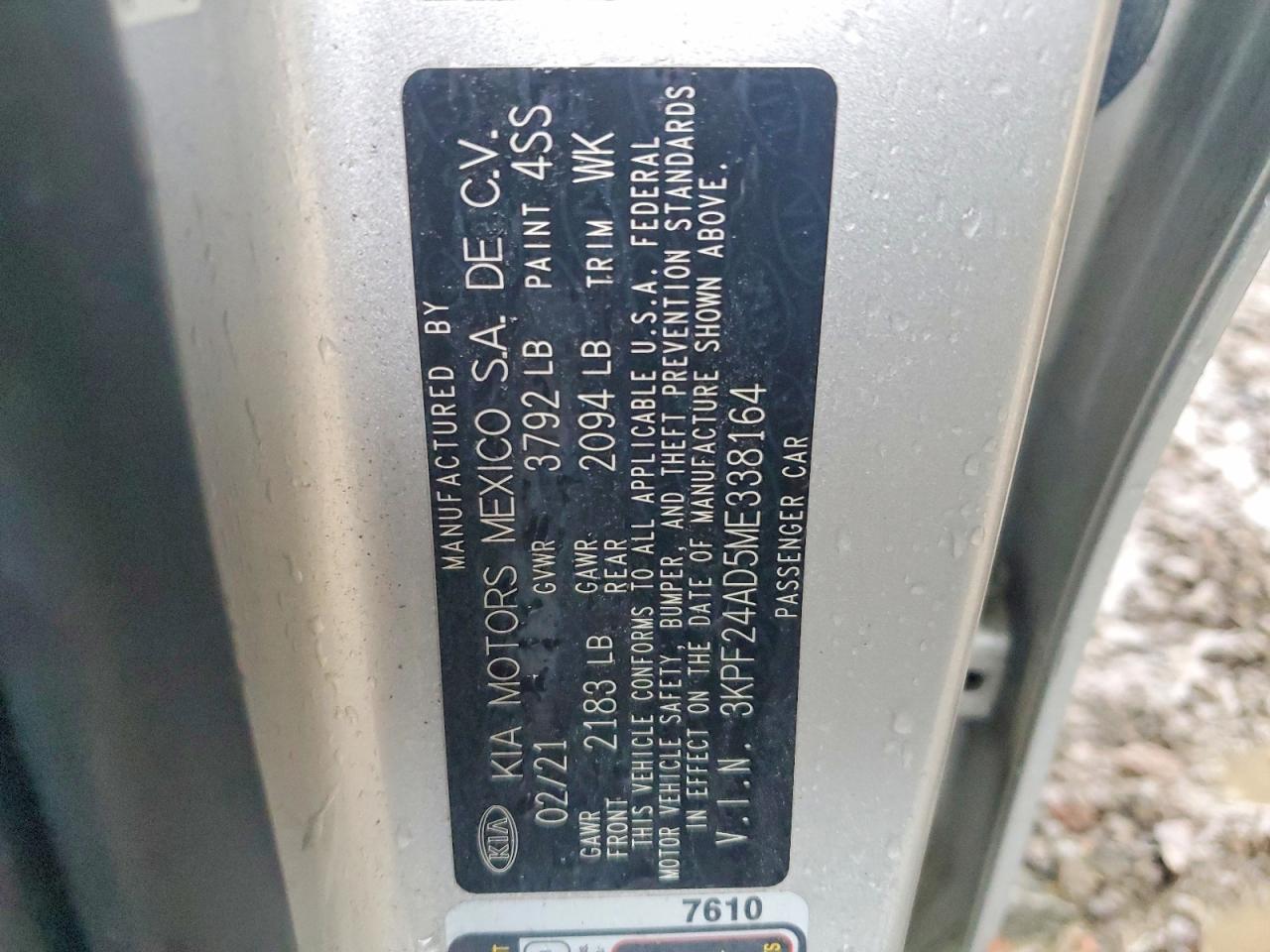 2021 KIA FORTE LXS photo 23
