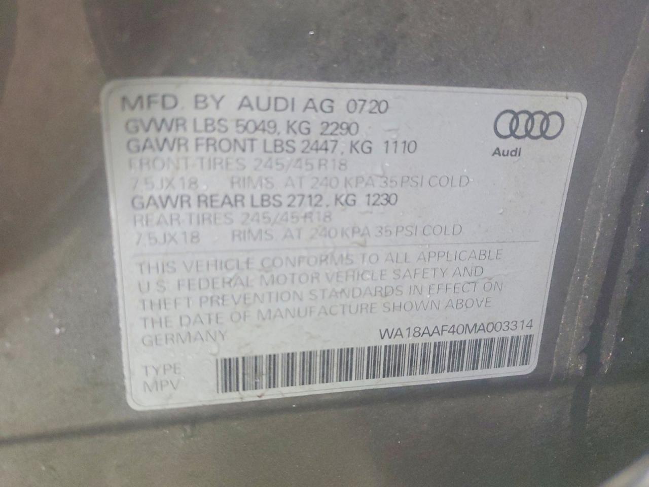 2021 AUDI A4 ALLROAD PREMIUM PLUS photo 14
