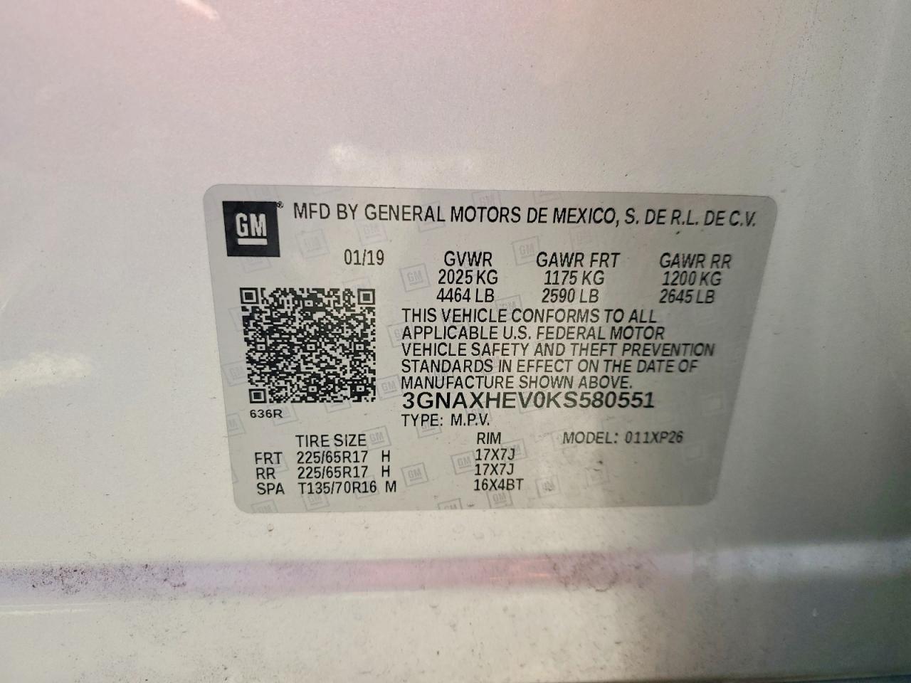 2019 CHEVROLET EQUINOX LS photo 13