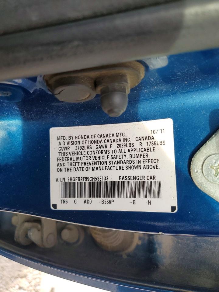 2012 HONDA CIVIC EXL photo 49