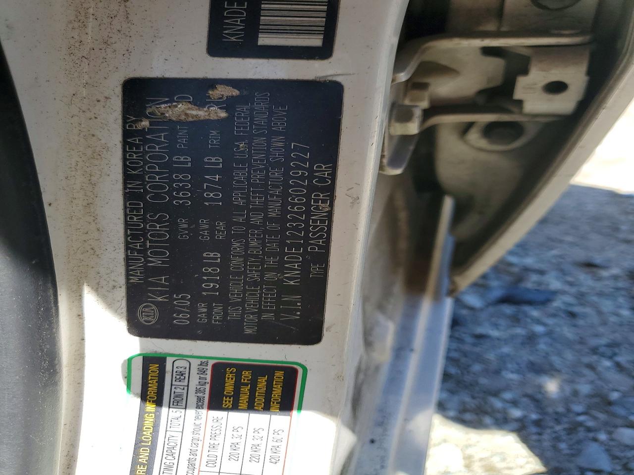 2006 KIA RIO BASE photo 12