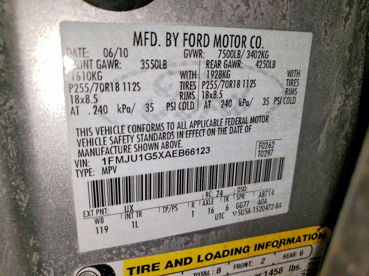2010 FORD EXPEDITION XLT photo 37