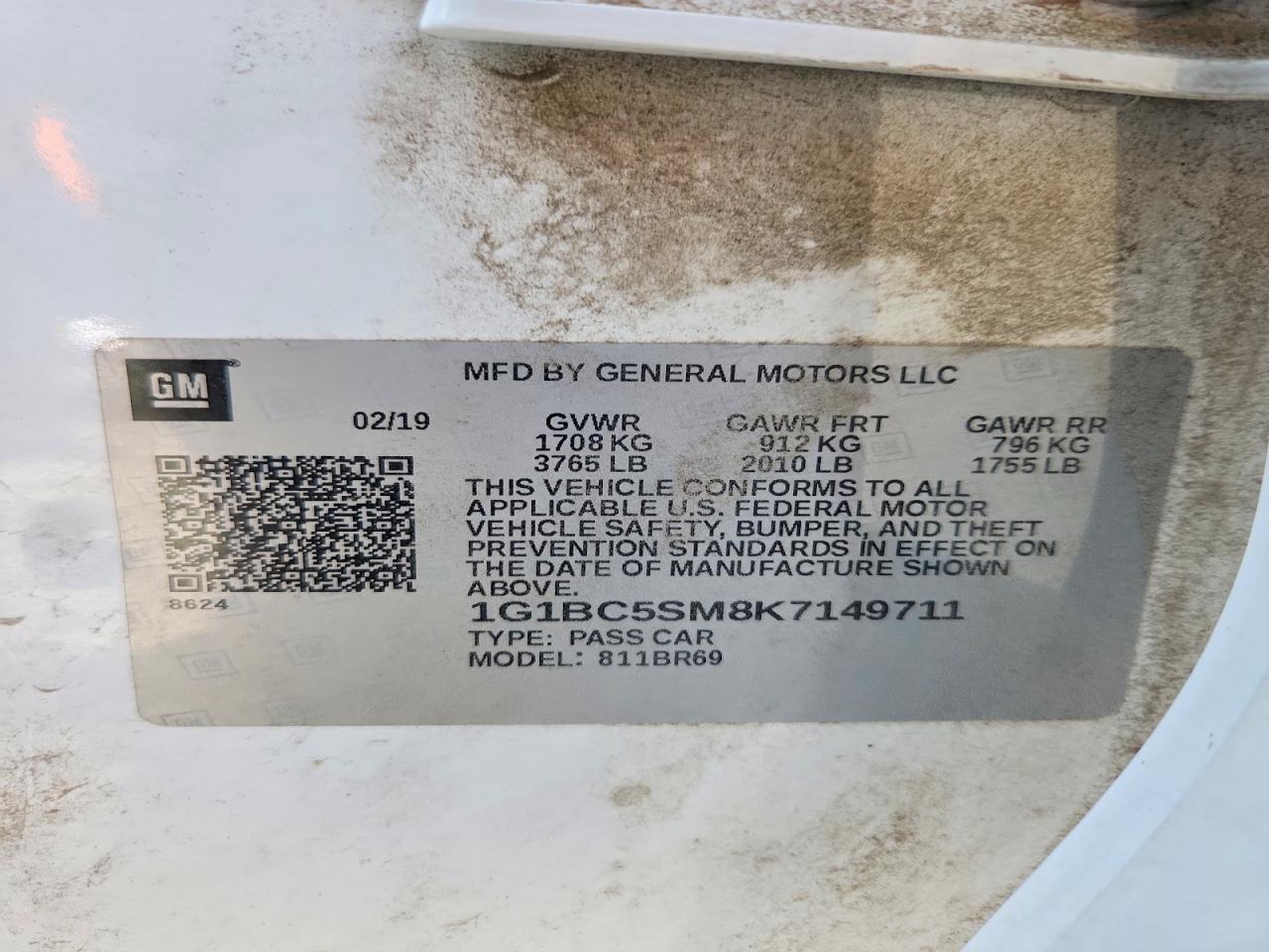 2019 CHEVROLET CRUZE LS photo 12