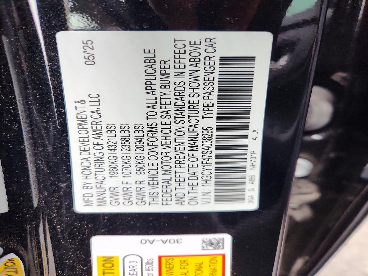 2025 HONDA ACCORD SE photo 13