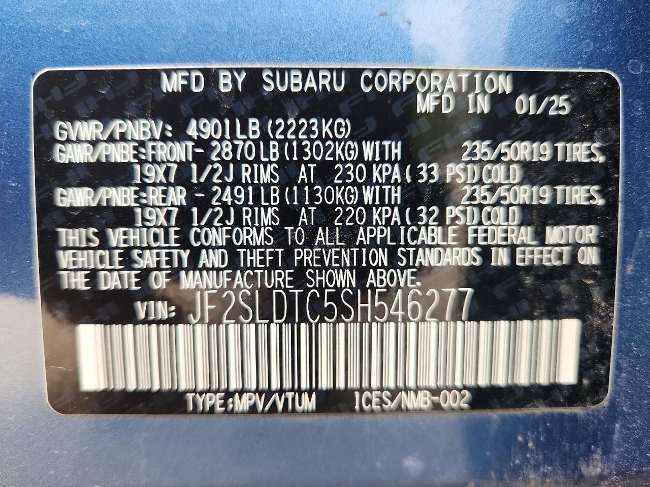 2025 SUBARU FORESTER TOURING photo 14