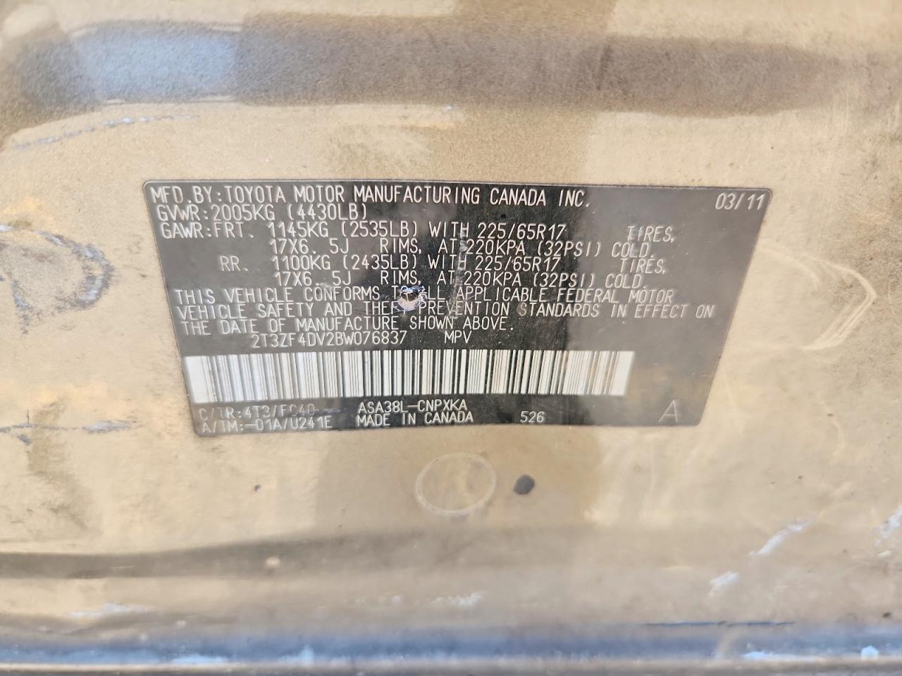 2011 TOYOTA RAV4 BASE photo 25