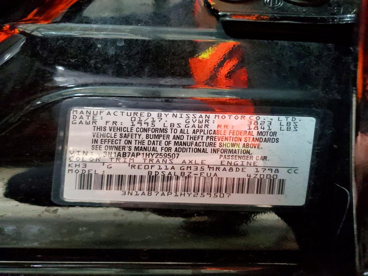 2017 NISSAN SENTRA S photo 25