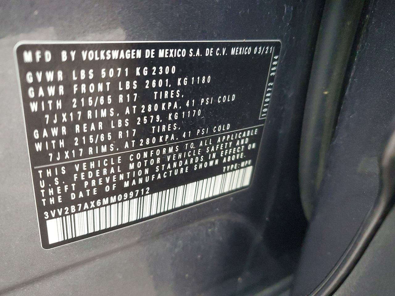 2021 VOLKSWAGEN TIGUAN SE photo 23