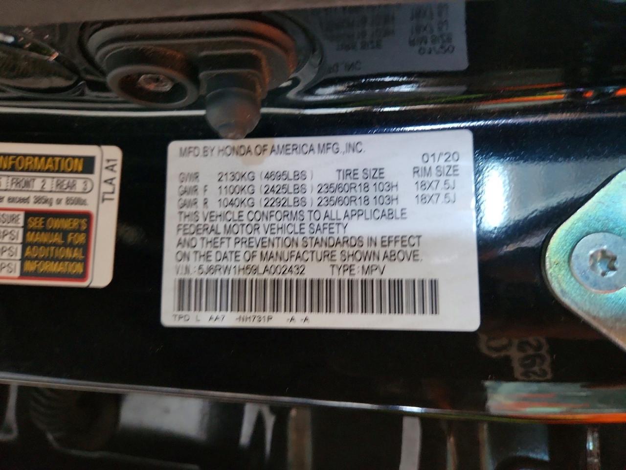 2020 HONDA CR-V EX photo 13
