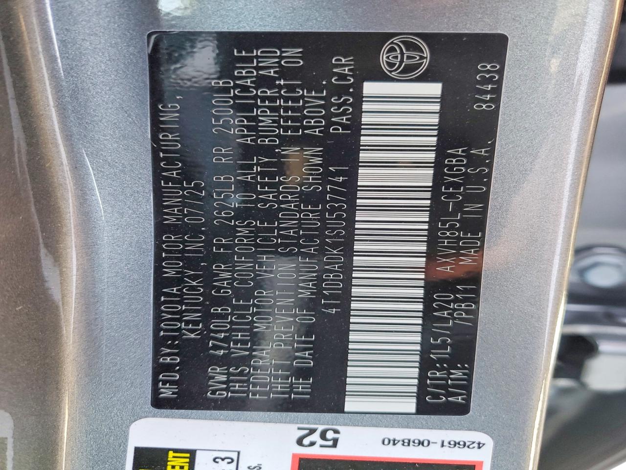 2025 TOYOTA CAMRY XLE photo 23