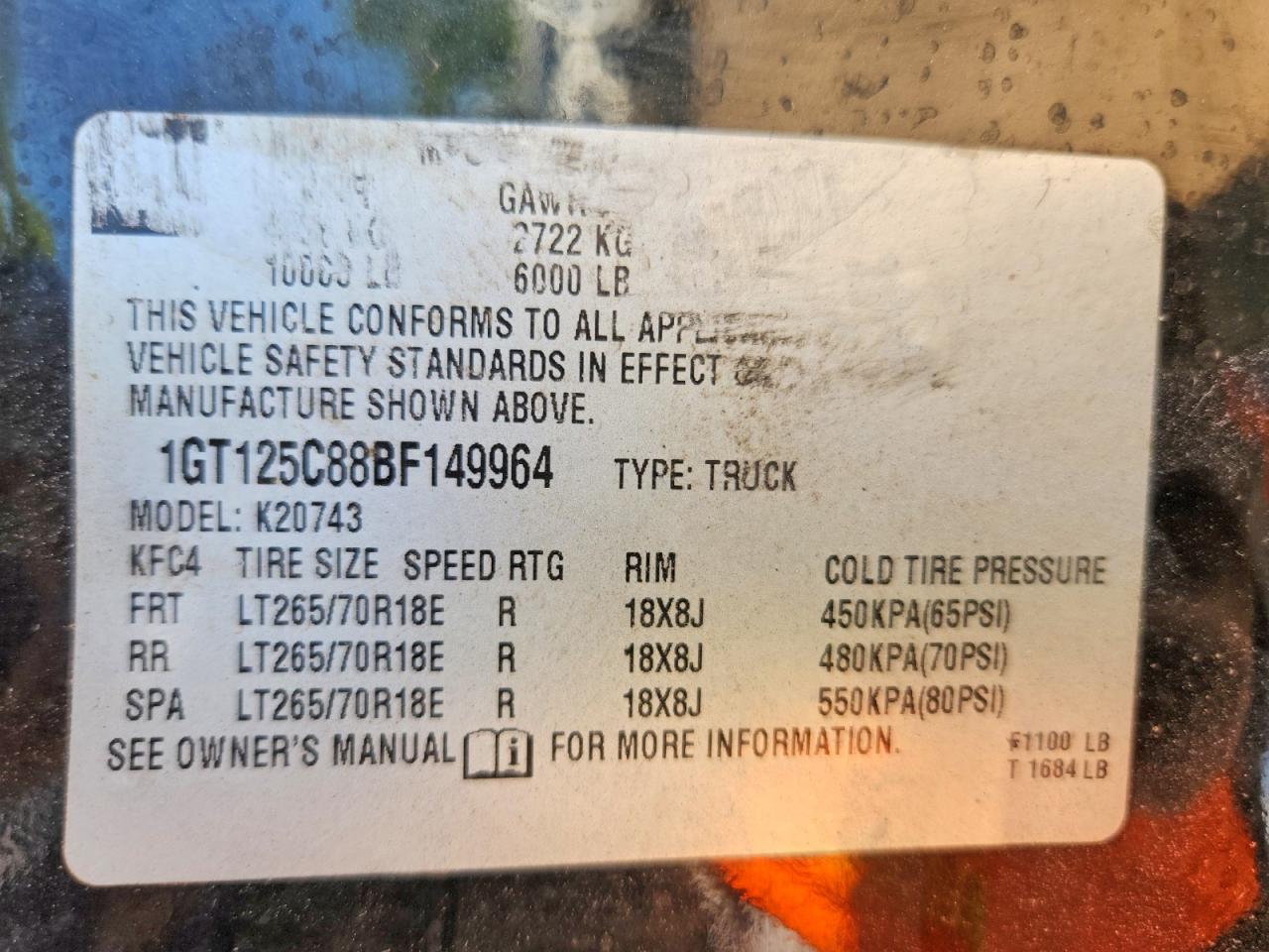 2011 GMC SIERRA K2500 DENALI photo 12