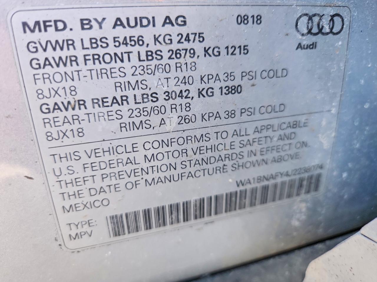 2018 AUDI Q5 PREMIUM PLUS photo 25