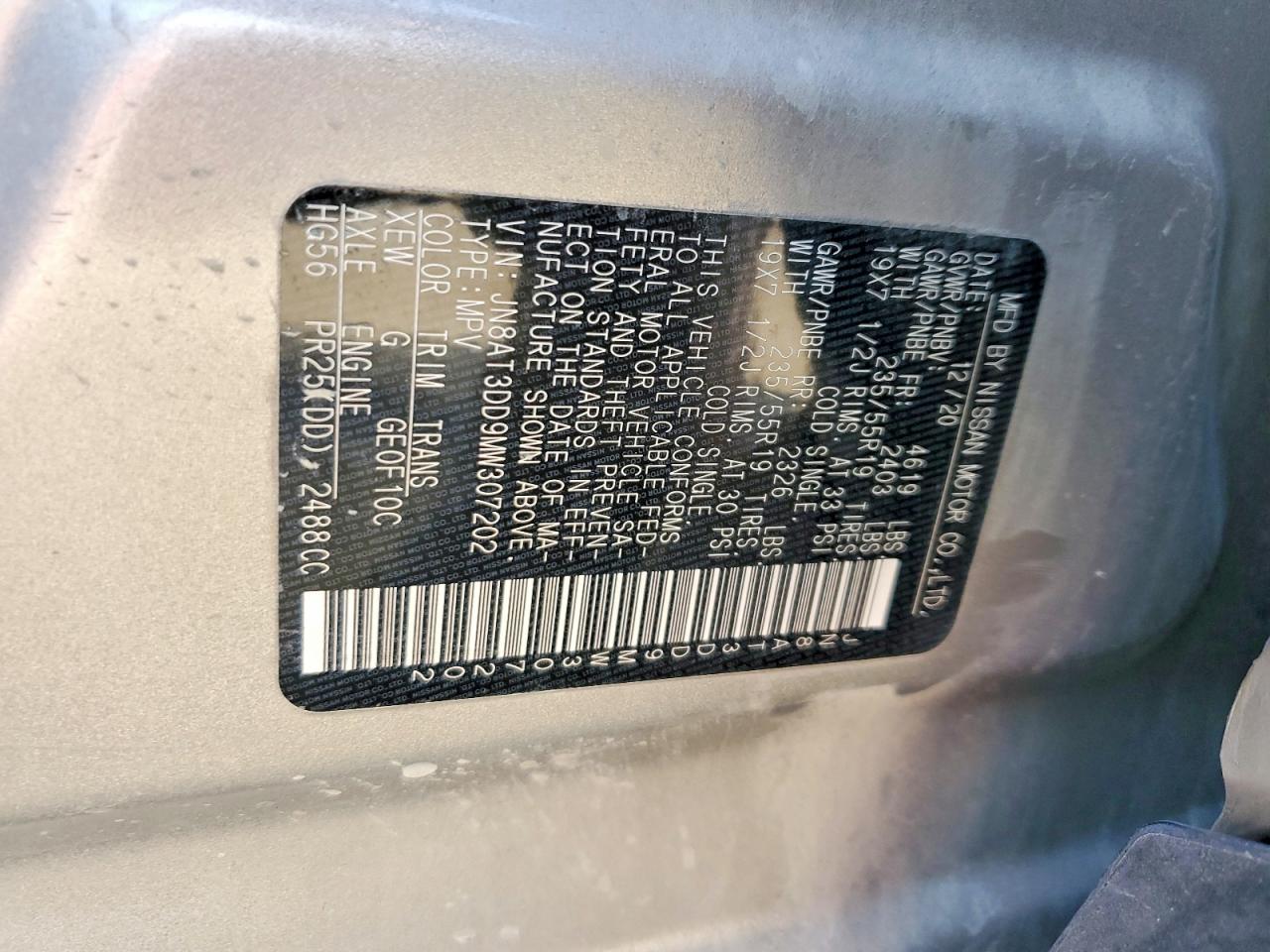 2021 NISSAN ROGUE PLATINUM photo 27