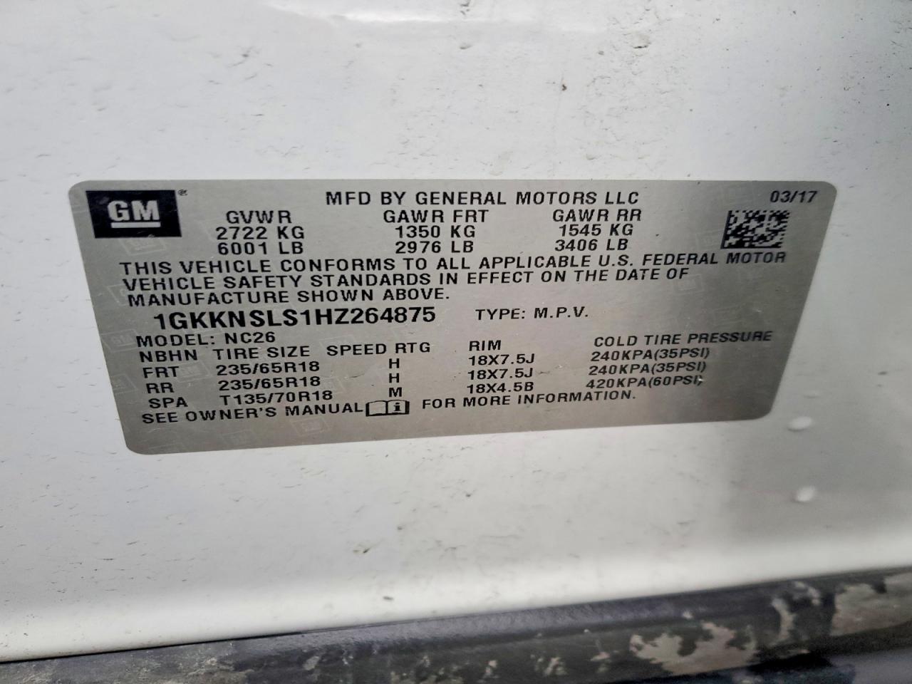 2017 GMC ACADIA SLE photo 40