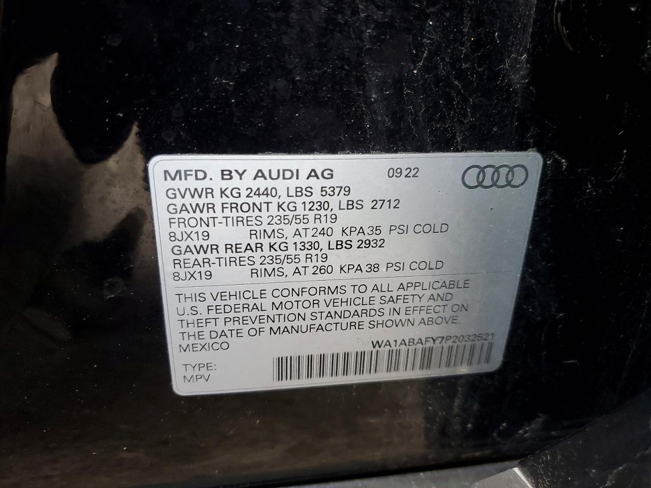 2023 AUDI Q5 PREMIUM 40 photo 37