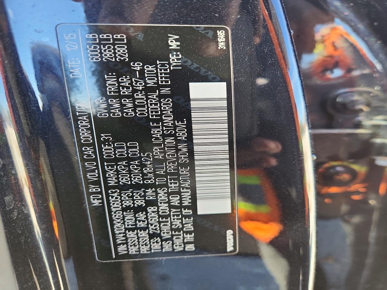 2016 VOLVO XC90 T5 photo 13