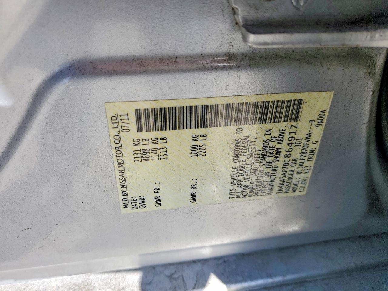 2011 NISSAN MAXIMA 3.5 S photo 12