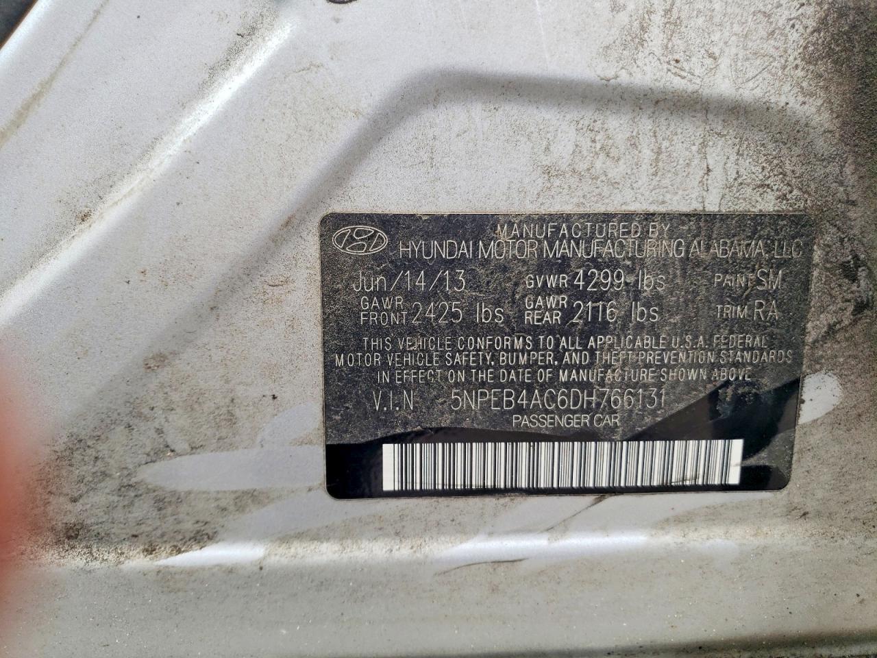 2013 HYUNDAI SONATA GLS photo 23