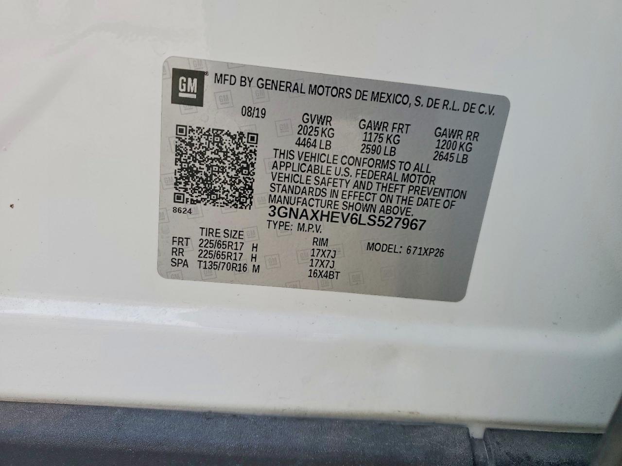 2020 CHEVROLET EQUINOX LS photo 27