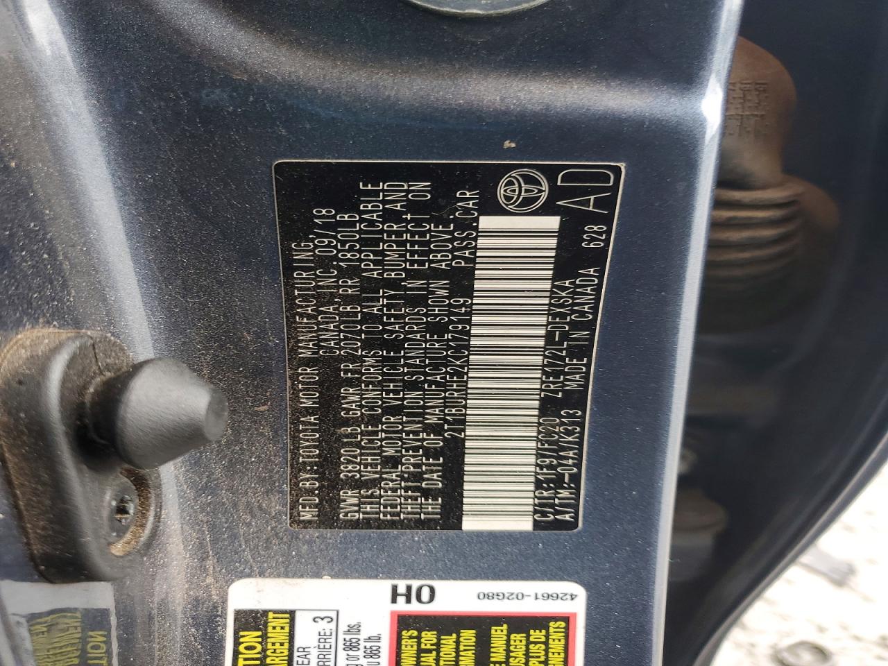 2019 TOYOTA COROLLA SE photo 34