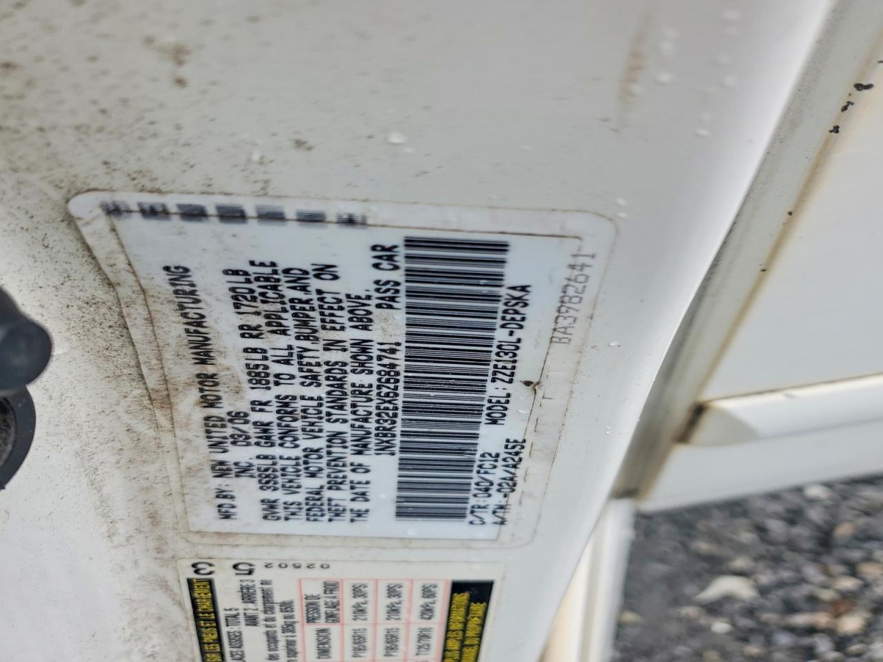 2006 TOYOTA COROLLA S photo 25