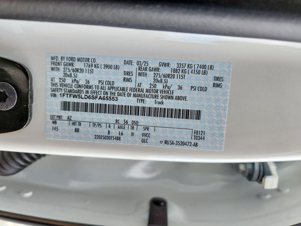 2025 FORD F150 LARIAT photo 23