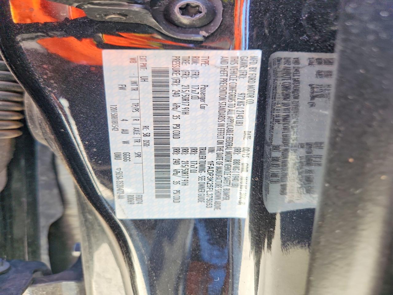 2015 FORD FOCUS SE photo 12