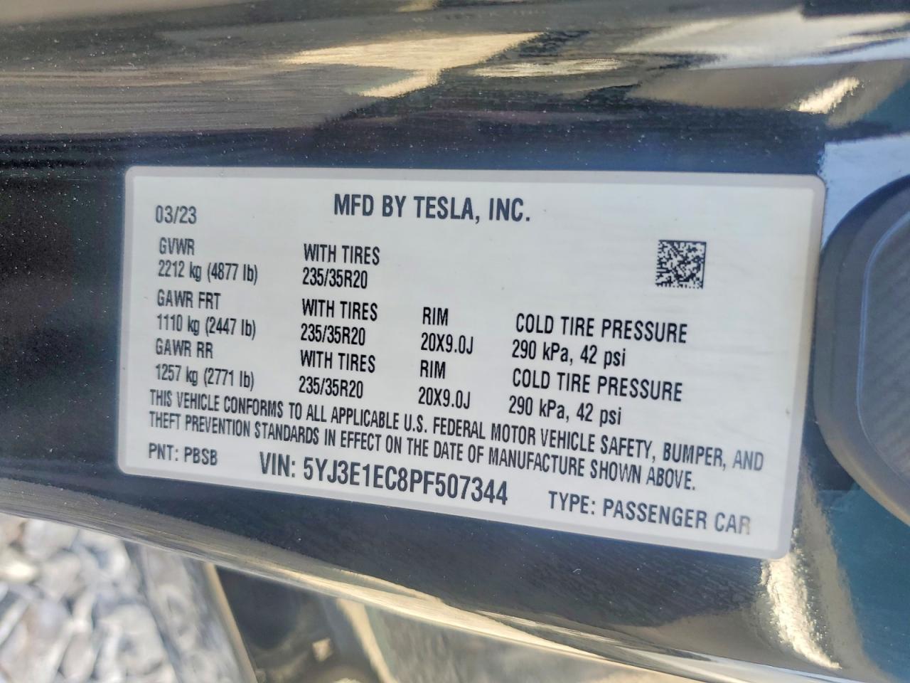 2023 TESLA MODEL 3 photo 34